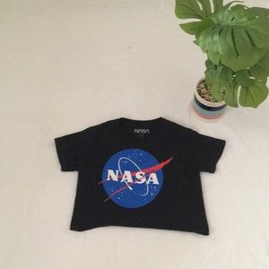 NASA girls cropped shirt
